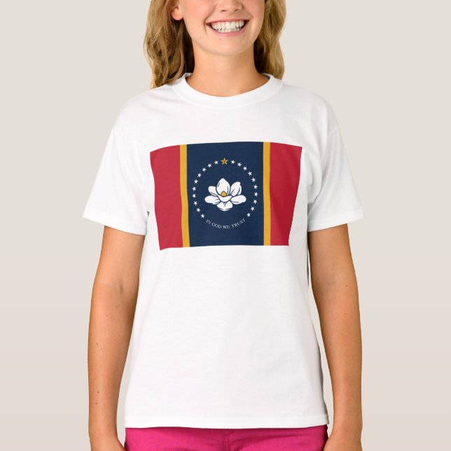 T-shirt Drapeau du Mississippi (Devant)