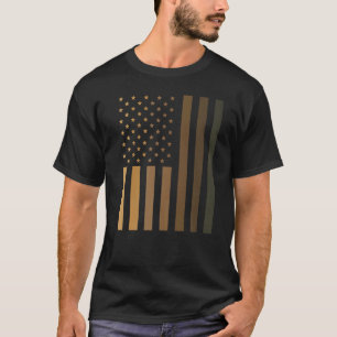 T-shirt Drapeau du Mois de l'histoire des Noirs Mélanine H