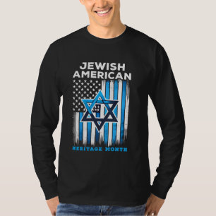 T-shirt Drapeau du Mois juif américain du patrimoine USA I
