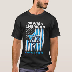 T-shirt Drapeau du Mois juif américain du patrimoine USA I