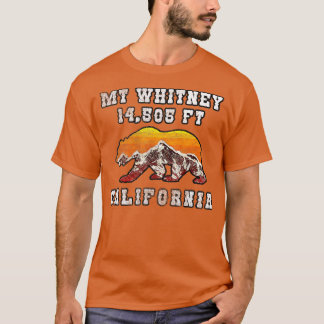 T-shirt Drapeau du mont Whitney Ours inspiré Mt Whitney