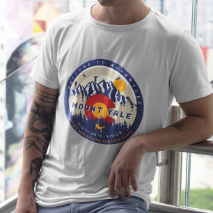 T-shirt Drapeau du mont Yale Colorado 14ers Escalade Fourt