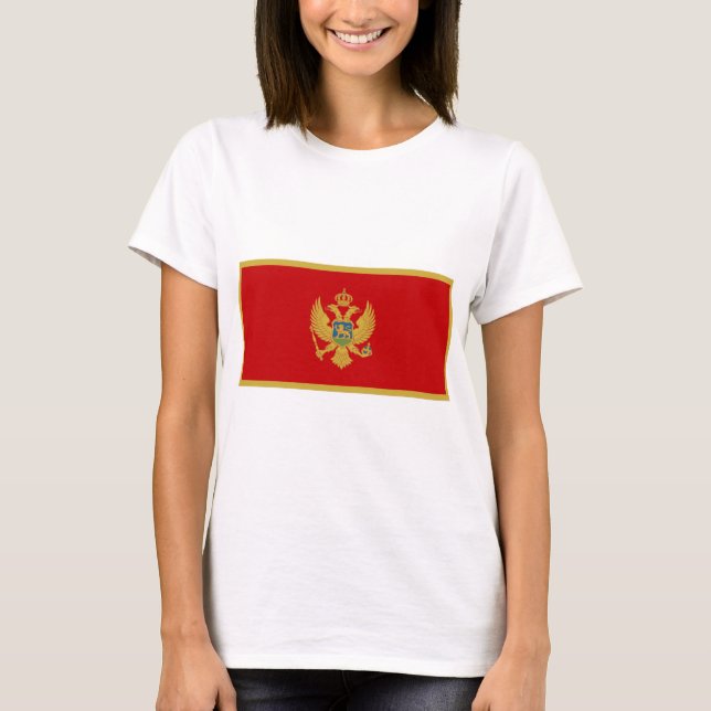 T-shirt Drapeau du Monténégro (Devant)