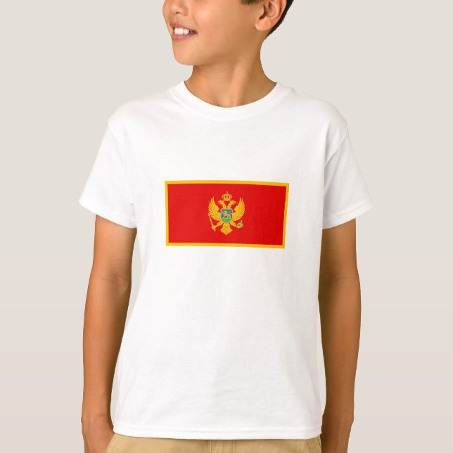 T-shirt Drapeau du Monténégro (Devant)