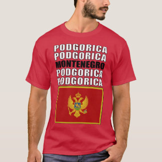 T-shirt Drapeau du Monténégro