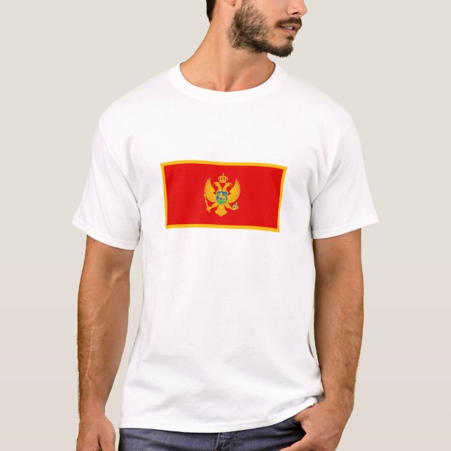 T-shirt Drapeau du Monténégro (Devant)