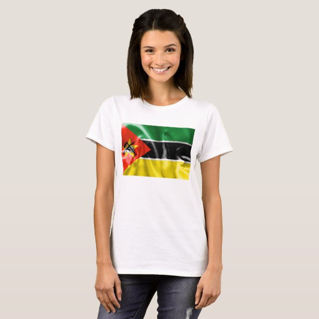 T-shirt Drapeau du Mozambique (Devant entier)