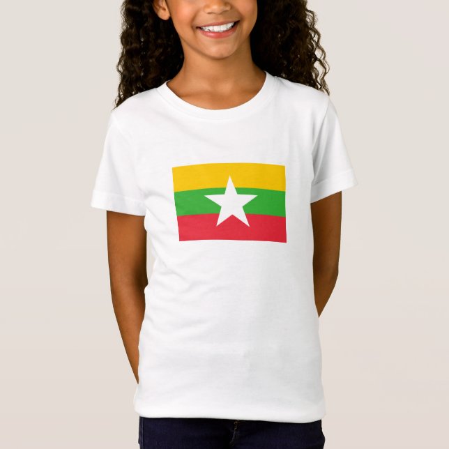 T-Shirt Drapeau du Myanmar (Devant)