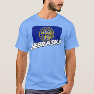 T-shirt Drapeau du Nebraska