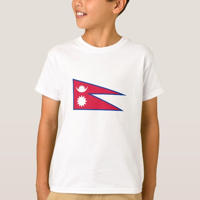 T-shirt Drapeau du Népal (Devant)