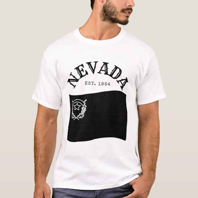 T-shirt Drapeau du Nevada (Devant)