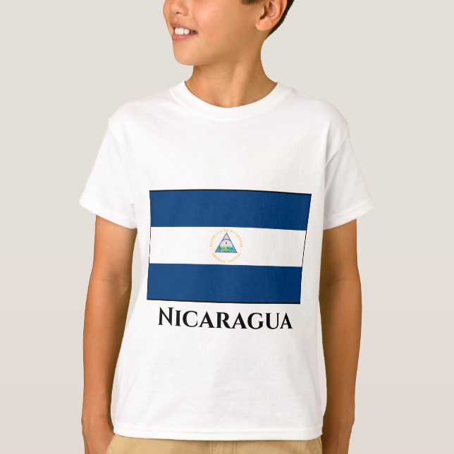 T-shirt Drapeau du Nicaragua (Devant)