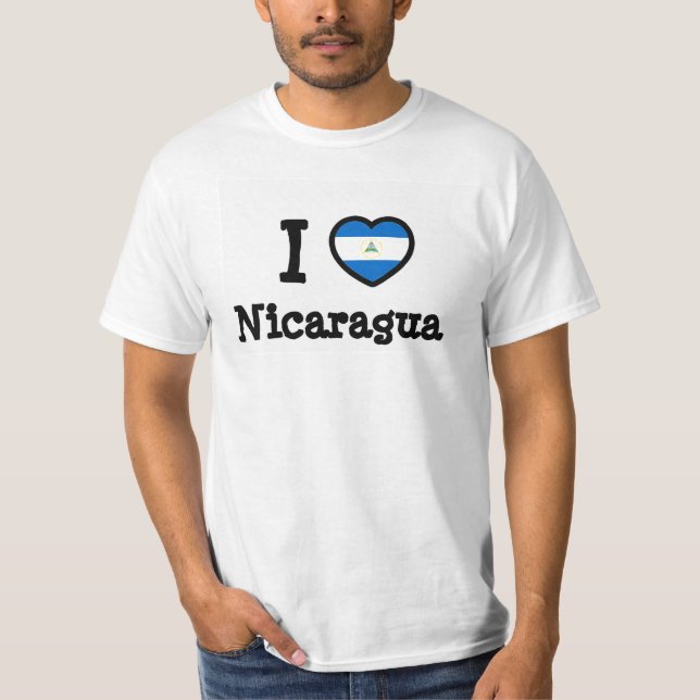 T-shirt Drapeau du Nicaragua (Devant)