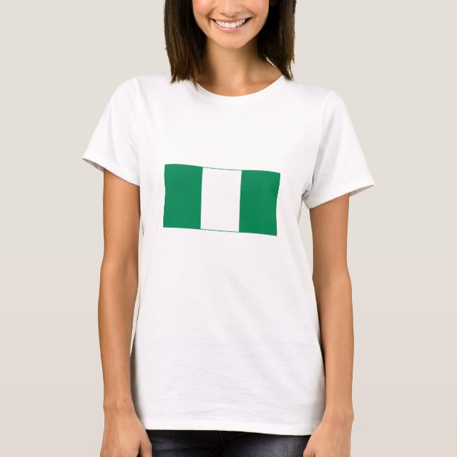 T-shirt Drapeau du Nigeria (Devant)