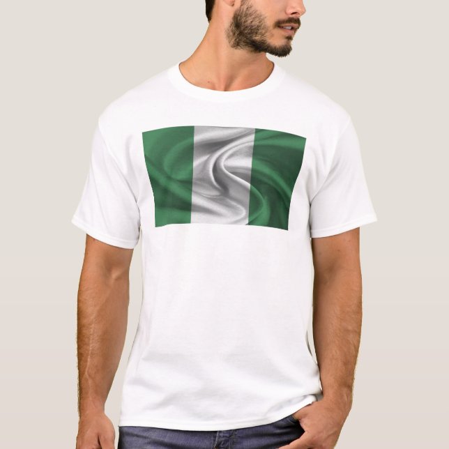 T-shirt Drapeau Du Nigeria (Devant)