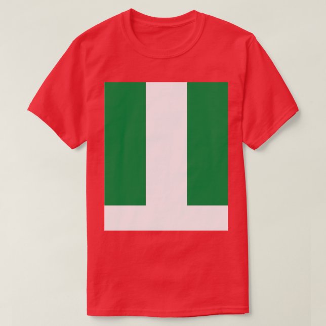 T-shirt Drapeau du Nigéria (Design devant)