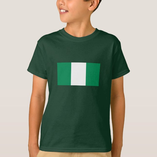 T-shirt Drapeau du Nigeria (Devant)