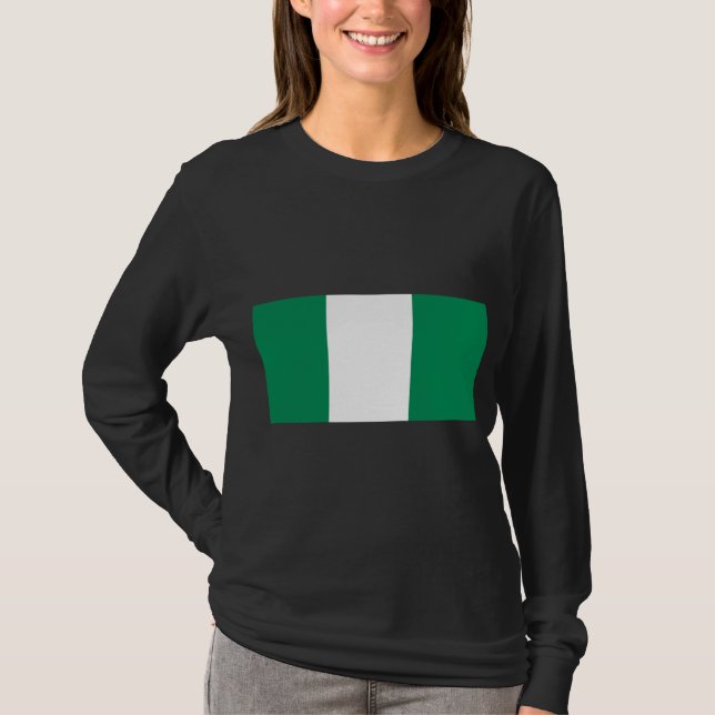 T-shirt Drapeau du Nigeria (Devant)