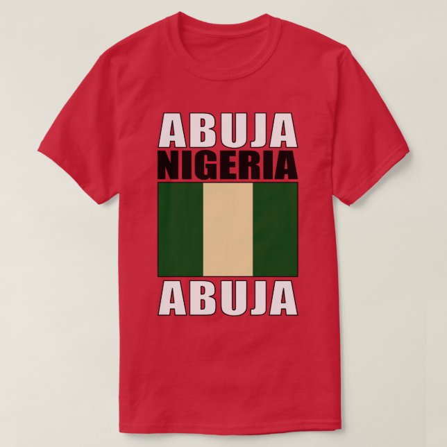 T-shirt Drapeau du Nigeria (Design devant)