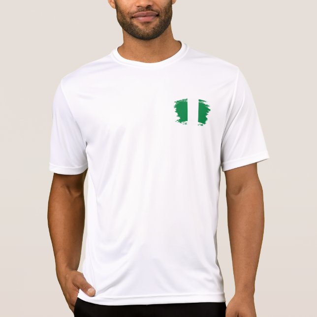 T-shirt Drapeau du Nigeria (Devant)