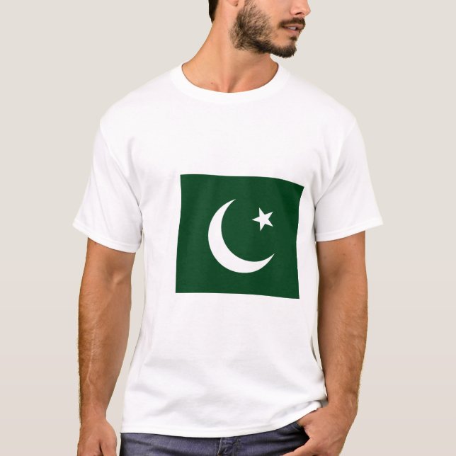 T-shirt Drapeau du Pakistan (Devant)