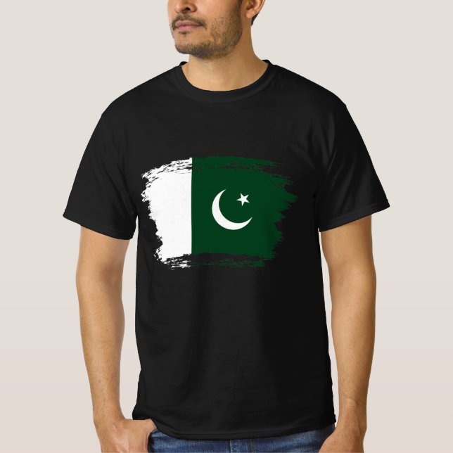 T-shirt Drapeau du Pakistan (Devant)