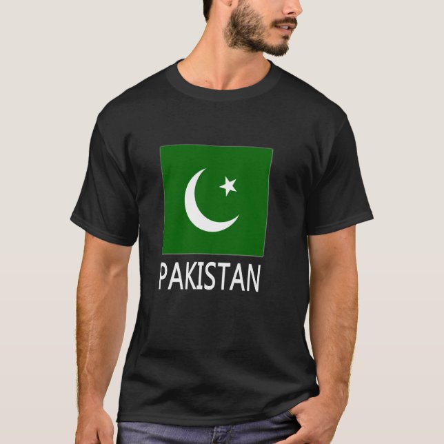T-shirt Drapeau du Pakistan (Devant)