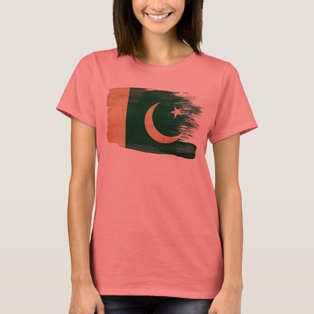 T-shirt Drapeau du Pakistan (Devant)