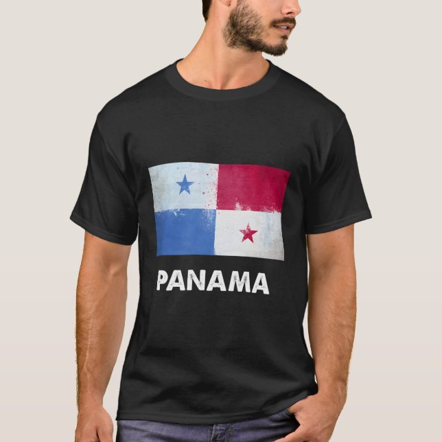 T-shirt Drapeau du Panama Panaian (Devant)