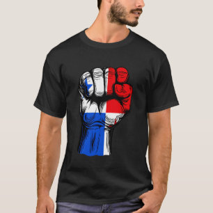 T-shirt Drapeau du Panama Poing levé Fierté panaméenne R P