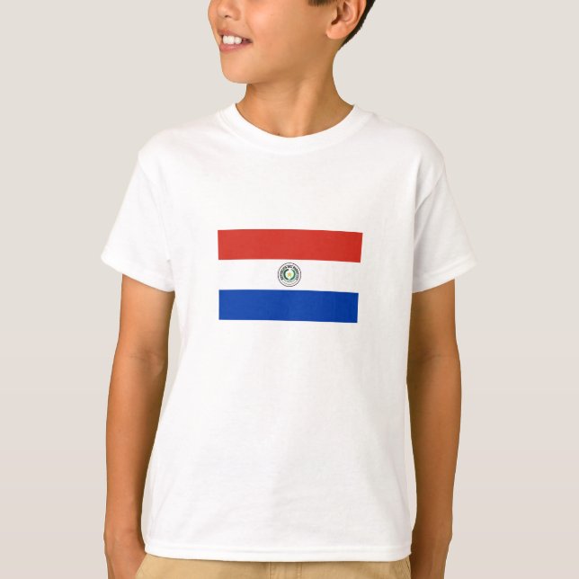 T-shirt drapeau du Paraguay (Devant)