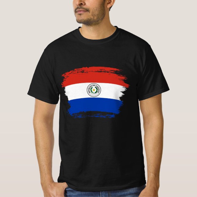 T-shirt Drapeau du Paraguay (Devant)