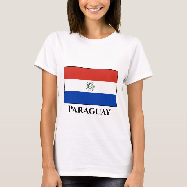 T-shirt Drapeau du Paraguay (Paraguay) (Devant)