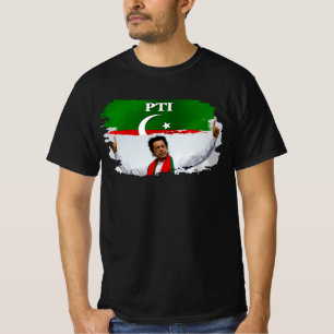 T-shirt Drapeau du Parti PTI du Pakistan Imran Khan