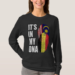 T-shirt Drapeau du patrimoine ADN mixte belge et malaisien