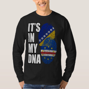 T-shirt Drapeau du patrimoine ADN mixte cap-verdien et bos