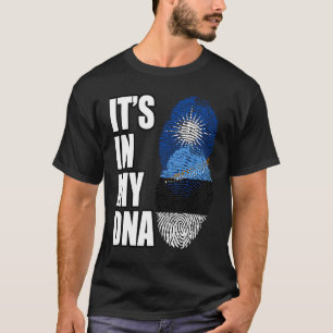 T-shirt Drapeau du patrimoine ADN mixte estonien et marsha