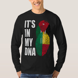 T-shirt Drapeau du patrimoine ADN mixte jordanien et bénin