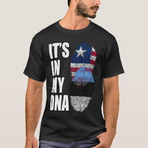 T-shirt Drapeau du patrimoine ADN mixte libérien et estoni
