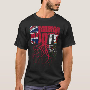 T-shirt Drapeau du patrimoine bermudien des racines