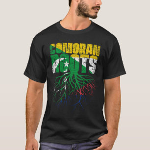 T-shirt Drapeau du patrimoine comorien des racines des Com