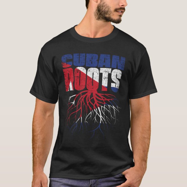 T-shirt Drapeau du patrimoine cubain (Devant)
