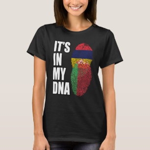 T-shirt Drapeau Du Patrimoine De L'ADN Biélorusse Et Mauri