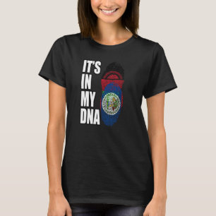 T-shirt Drapeau Du Patrimoine De L'ADN De La Biélorussie E