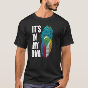 T-shirt Drapeau Du Patrimoine De L'ADN De La Comores Et Du