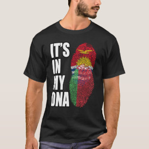 T-shirt Drapeau Du Patrimoine De L'ADN Du Biélorussie Et D