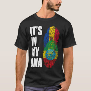 T-shirt Drapeau Du Patrimoine De L'ADN En Éthiopie Et En M