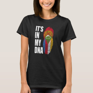T-shirt Drapeau Du Patrimoine De L'ADN Mélangé Comoré Et K