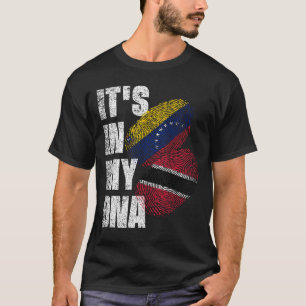 T-shirt Drapeau du patrimoine de l'ADN mélangé vénézuélien