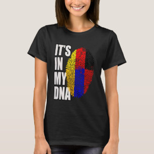 T-shirt Drapeau du patrimoine génétique allemand et arméni